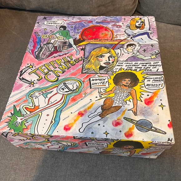 Jeffrey Campbell NWT. Beautiful black leather platform ankle boots. 8.5. - Picture 5 of 7